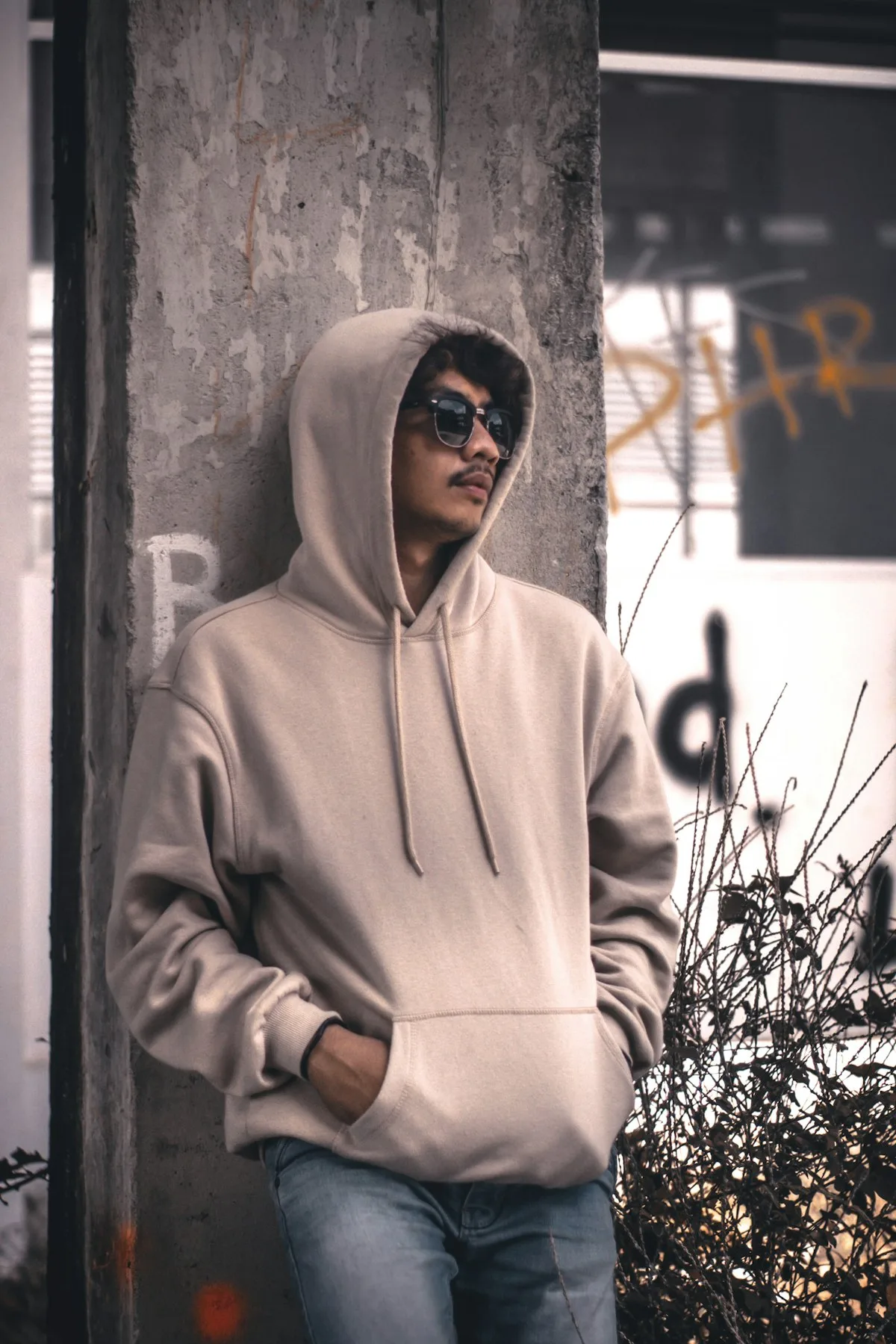 Hoodie Oversized Krem