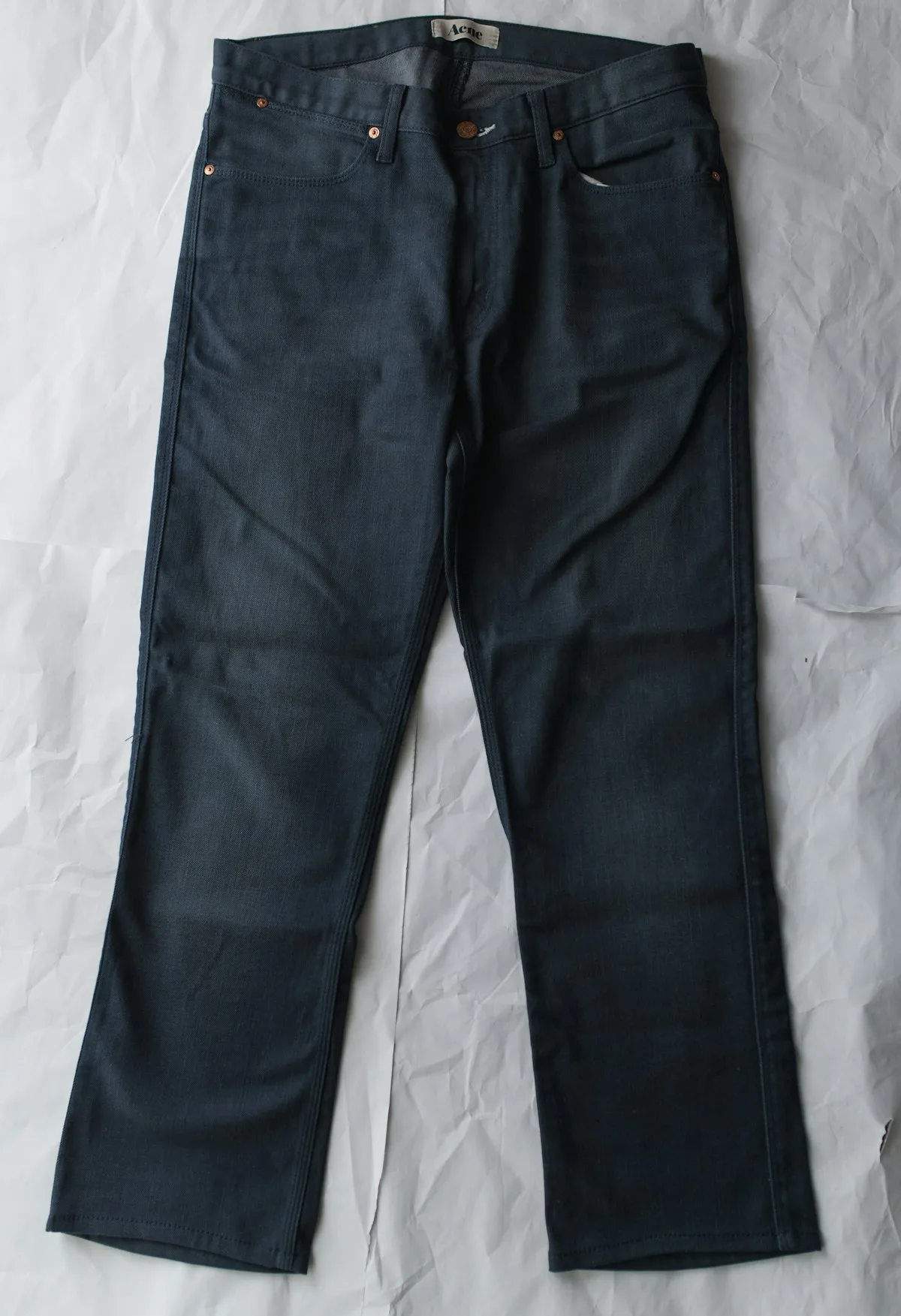 Jeans Straight Raw Indigo